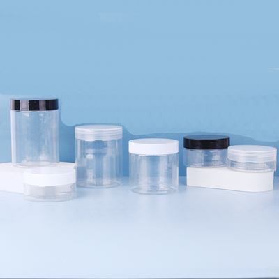 Contenitore di plastica trasparente da 280 ml Bottiglia cosmetica con coperchio