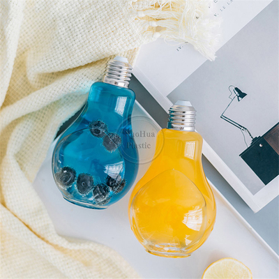 Libero da BPA Chiaro 50ml 100ml 150ml Caffè gelato Tè piatto Pet Bottiglia di succo di plastica con tappo di alluminio a vite