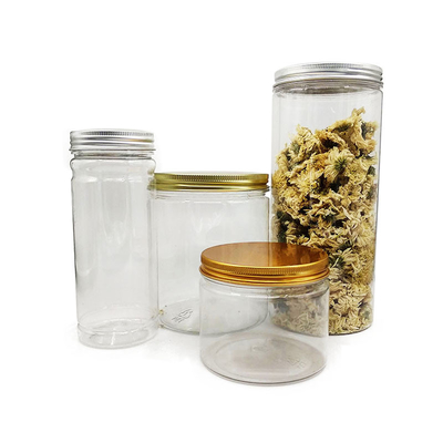 Contenitori di vasetti di plastica personalizzati / contenitori di plastica contenitori con sigillo sensibile alla pressione