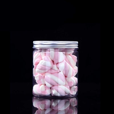 Contenitori di plastica trasparente Logo personalizzabile 2oz-8oz Capacità con coperchio in alluminio