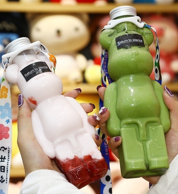 Bottiglie di plastica a prova di perdite con maniglie da 120 ml a 500 ml di forma rotonda
