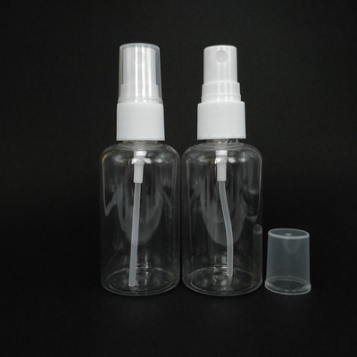 Bottiglie di spray di plastica in PET classiche rotonde superficie liscia diverse capacità per l'uso quotidiano