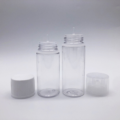 E Liquid Round PET Bottle Variety Pack Childproof Neck Trasparente 10 ml - 100 ml Dimensione
