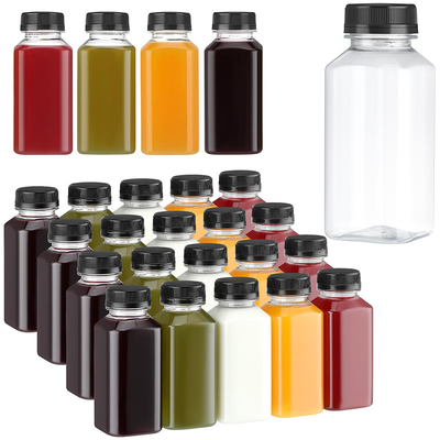 Bottiglie di te' di latte di plastica rotonde quadrate con maniglia chiara 120ml 250ml 350ml 500ml Capacità
