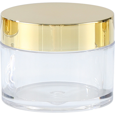 Logo personalizzato Vaso cosmetico con superficie liscia Trasparente colore personalizzato Pressione sensibile Guarnizione