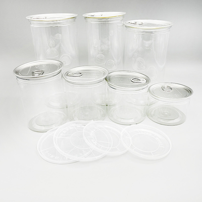Varietà di dimensioni Vaso cosmetico a superficie liscia con guarnizione sensibile alla pressione