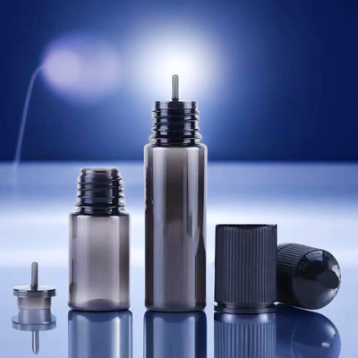 Proof Child Round Transparent E Liquid Bottles Custom Logo Screen Printing Tipo collo