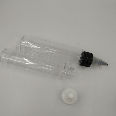 Bottiglie di plastica a vite con pannello di etichetta personalizzato