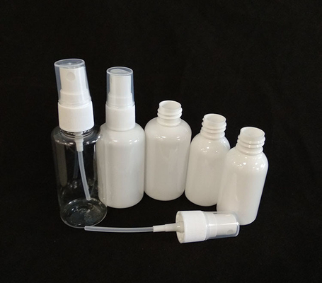 Bottiglie di spray PET trasparenti con stile classico arrotondato