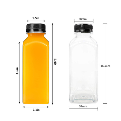 Bottiglie di tè di latte di plastica resistenti alle perdite di design moderno con maniglia per bevande / succhi