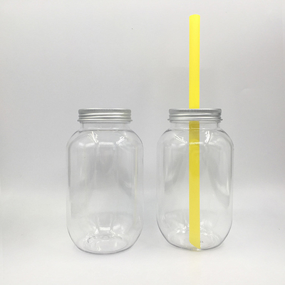 Bottiglie di tè al latte a prova di perdite 120 ml 250 ml 350 ml 500 ml Bottiglie rotonde quadrate chiare con vite sul coperchio