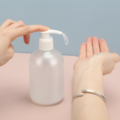 Flip top Bottiglie rotonde di lozione PET 300 ml Bottiglie chiare per una cura efficace del corpo