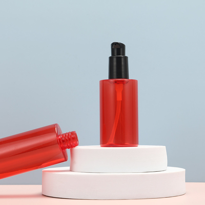 Materiale di tappo elettroplato UV di plastica Bottiglie di lozione di plastica rotonda in varietà PMMA per le esigenze del cliente