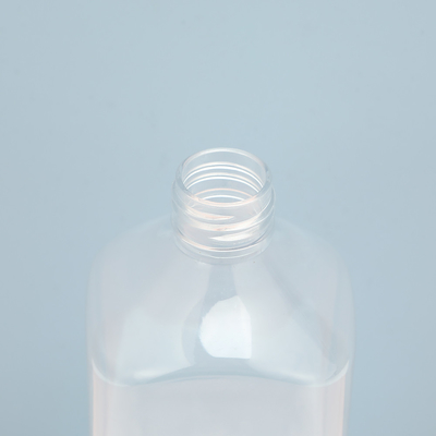 Capacità della bottiglia 250 ml Bottiglie di lozione di plastica trasparenti con materiale di tappo elettroplato in plastica UV