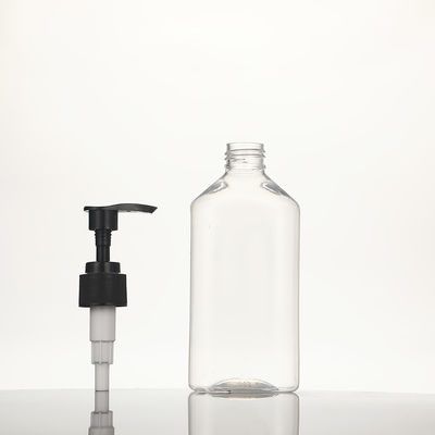 Stampa a schermo Bottiglie di lozione di plastica costruite utilizzando contenitori di corpo in PET e colletto in PET per le esigenze di imballaggio cosmetico per la cura della pelle