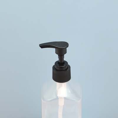 Capacità della bottiglia 250 ml Bottiglie di lozione di plastica trasparenti con materiale di tappo elettroplato in plastica UV