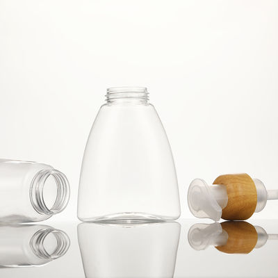 Stampa a schermo Bottiglie di lozione di plastica costruite utilizzando contenitori di corpo in PET e colletto in PET per le esigenze di imballaggio cosmetico per la cura della pelle