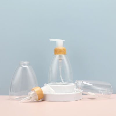 Stampa a schermo Bottiglie di lozione di plastica costruite utilizzando contenitori di corpo in PET e colletto in PET per le esigenze di imballaggio cosmetico per la cura della pelle