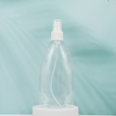 Bottiglie di lozione PMMA rotonde chiare 250 ml 300 ml 500 ml Campione fornito Bianco/Sottodivisione del Cliente