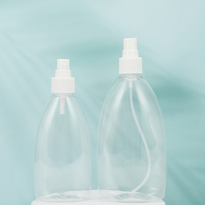 Bottiglie di lozione PMMA rotonde chiare 250 ml 300 ml 500 ml Campione fornito Bianco/Sottodivisione del Cliente