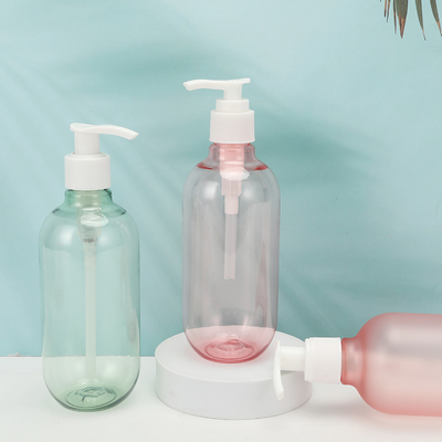 Bottiglie di lozione in plastica bianca personalizzabili per vari volumi con serigrafia