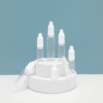 Bottiglie di liquido E trasparenti a prova di bambini personalizzabili Diverse dimensioni disponibili per il design del logo personalizzato.