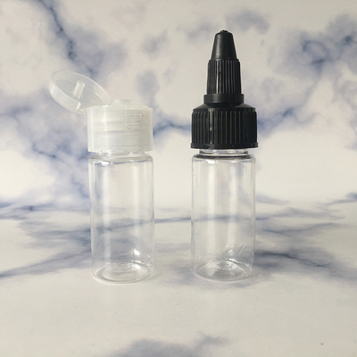Bottiglie PETG trasparenti personalizzate per collo a vite liquido Finitura di varie capacità