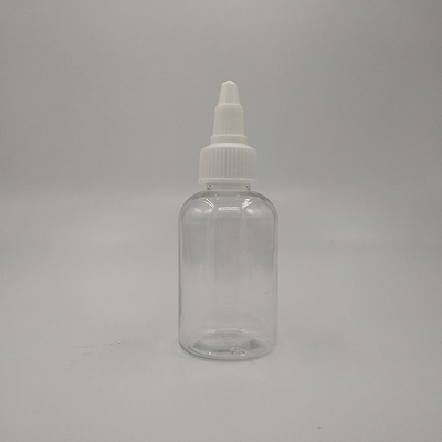 Bottiglie di plastica trasparente con tappo a vite con sigillo personalizzabile per lo stoccaggio di liquidi
