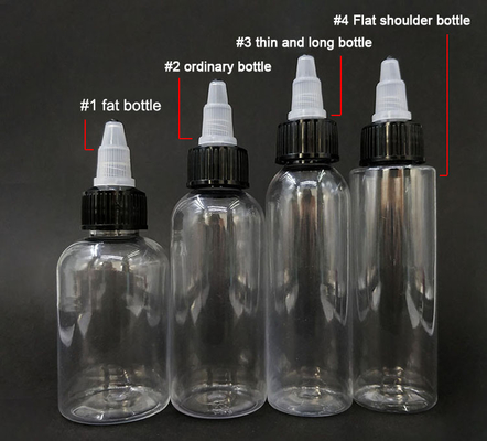 Bottiglie di plastica a vite personalizzate con più capacità per lo stoccaggio di liquidi