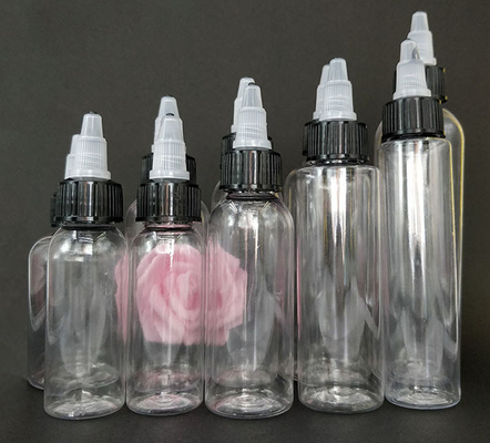 Bottiglie di imballaggio liquido a vite da 15 ml a 100 ml di varie dimensioni e stili