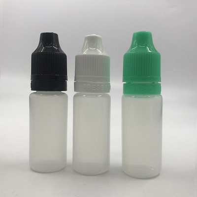 Bottiglie per goccioline trasparenti nere personalizzate 10 ml-120 ml Superficie liscia per lo stoccaggio di liquidi