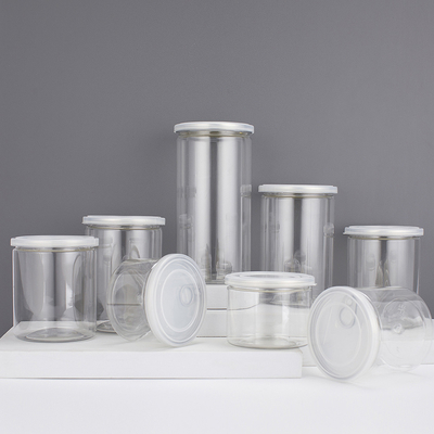 Contenitori di baratto di plastica con sigillo in foglio di alluminio in varie capacità
