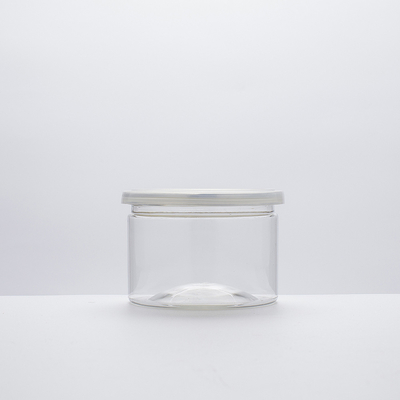 Contenitori in baratto di plastica a logo personalizzato con coperchio in alluminio e tecnologia di sigillamento sensibile alla pressione