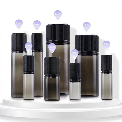 Bottiglie E Liquid a prova di bambini Logo personalizzato Forma rotonda per la stampa E Liquid