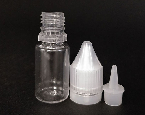 Bottiglie di liquidi a prova di bambino a forma rotonda E con stampa personalizzata con tappo a vite trasparente con confezionamento in varie capacità