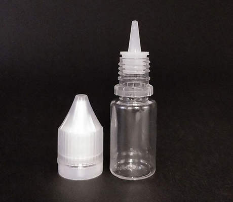 Bottiglie di liquidi a prova di bambino a forma rotonda E con stampa personalizzata con tappo a vite trasparente con confezionamento in varie capacità