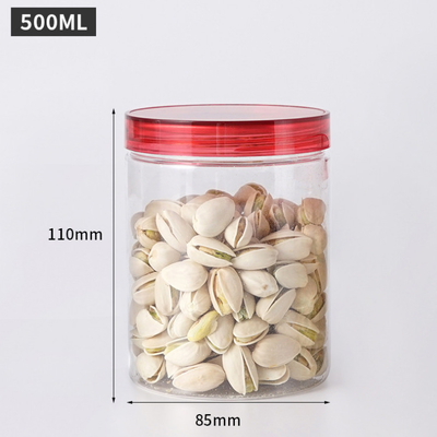 Contenitori di barattoli di plastica personalizzabili con capacità 2oz-8oz Opzioni di stampa e coperchio trasparenti / personalizzati