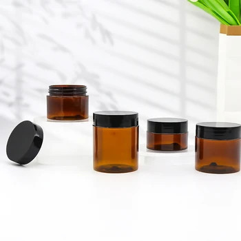 Container per barattoli a coperchio sigillato in alluminio di design trasparente - da 2 oz a 8 oz di capacità