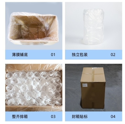 Contenitori di barattoli di plastica personalizzabili con coperchio di tenuta in alluminio per lo stoccaggio trasparente