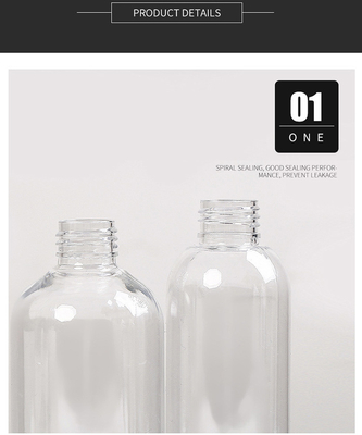 Bottiglie rotonde di spray in plastica in PET di varie dimensioni per uso quotidiano