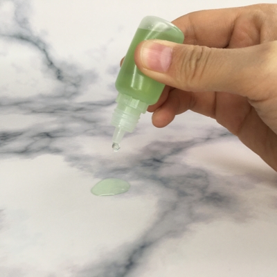 PET Rotondo a prova di bambini Cappuccio a vite trasparente E bottiglia liquida con colore di stampa personalizzato