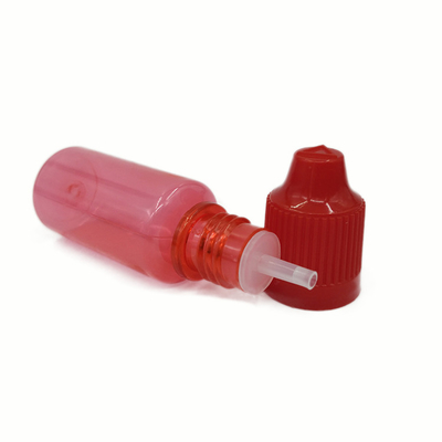 Bottiglia trasparente 10ml 15ml 30ml 60ml 80ml 100ml PET E liquido con stampa a schermo del logo personalizzato