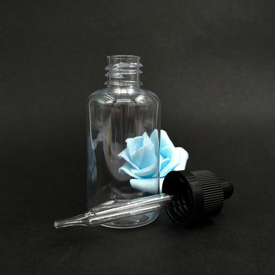 Bottiglie di gocciolante di vetro liscio per liquidi - tappo del gocciolante di varie dimensioni da 10 ml a 120 ml