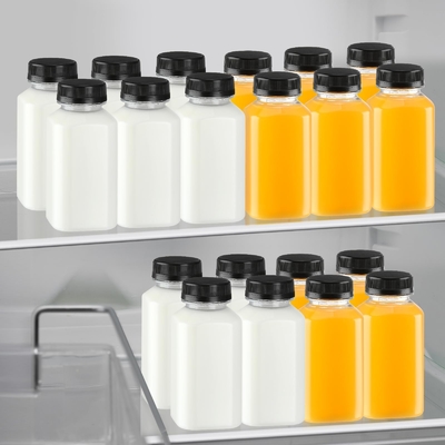 Bottiglie di tè di latte di plastica isolate con maniglia a prova di perdite in varie capacità