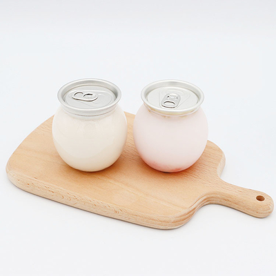 Antiperdite Bottiglie di tè di latte di plastica isolante quadrata rotonda trasparente viti sul coperchio 120ml 250ml 350ml 500ml