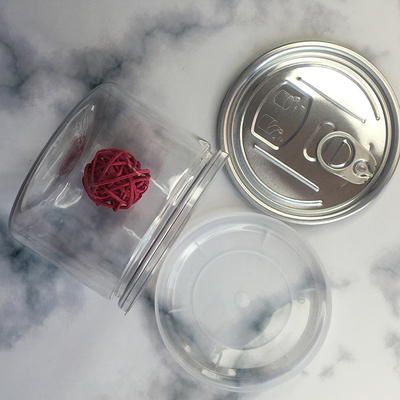 Vaso cosmetico in plastica personalizzato con guarnizione sensibile alla pressione e varie opzioni di capacità
