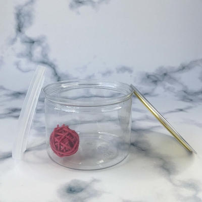 Vaso cosmetico in plastica personalizzato con guarnizione sensibile alla pressione e varie opzioni di capacità