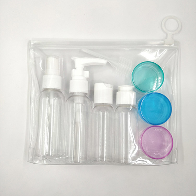 Bottiglie di lozione in plastica ecocompatibili con stampa a schermo personalizzata e tappi elettroplati UV