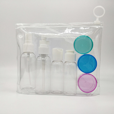 Bottiglie di lozione in plastica ecocompatibili con stampa a schermo personalizzata e tappi elettroplati UV