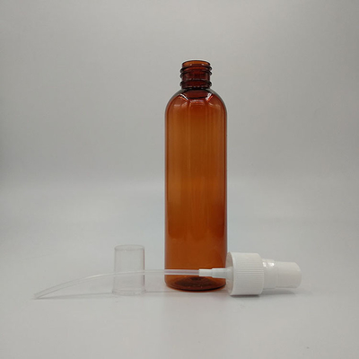 Bottiglia PETG rotonda in acciaio inossidabile con pompa cosmetica alta 118 mm